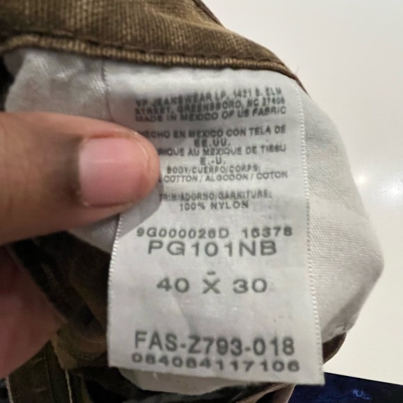 Wrangler Pro Gear Jeans Blue 40x30 Upland Brush‎ Denim Pants Durable Heavy Work - Picture 5 of 12